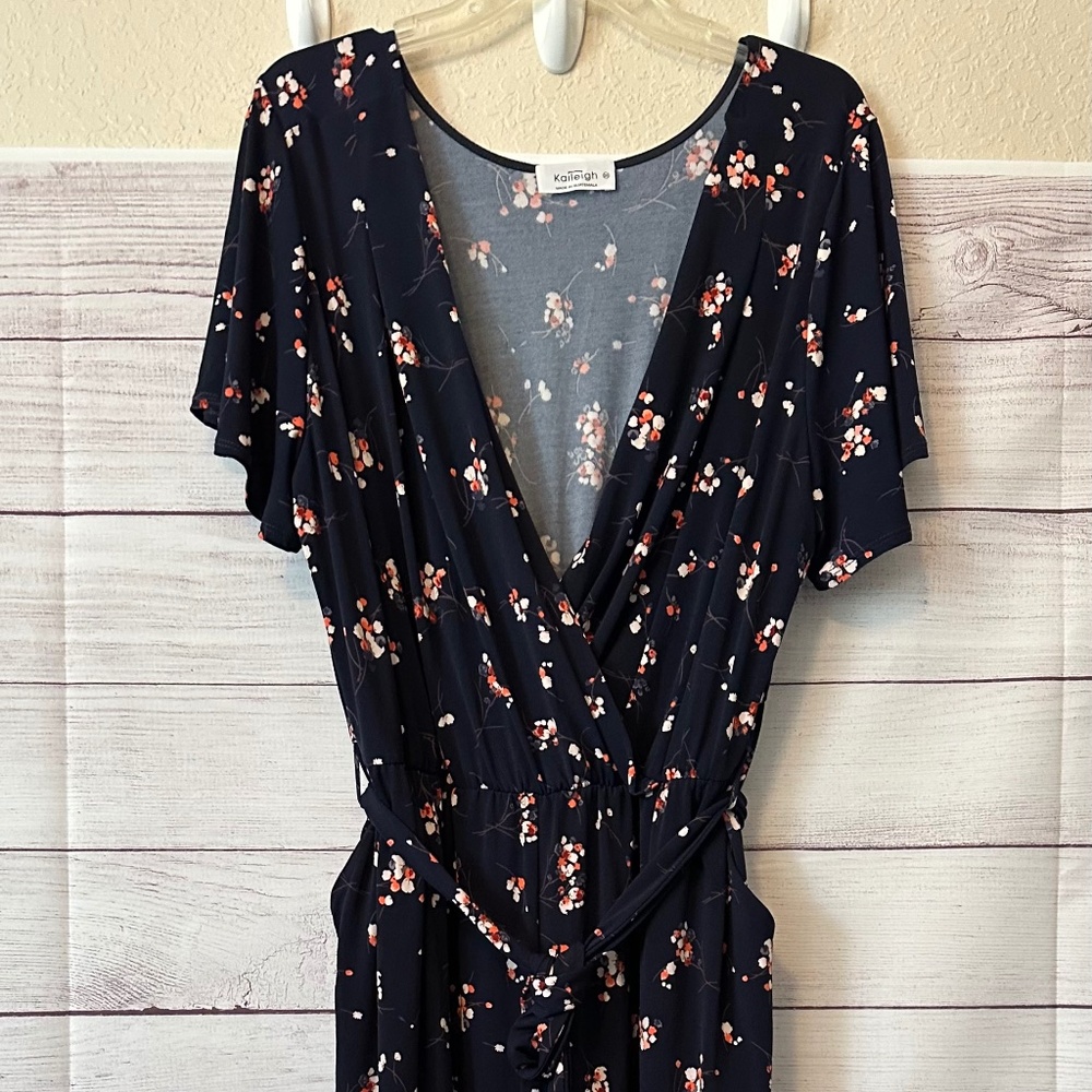 Kaileigh Brand Womens Size 2X Wide Leg Jumpsuit - New Without Tags